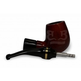 Cachimbo Bertoldi Anel Dourado Vermelho Permanente
